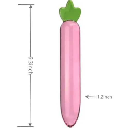 Simulation Vegetable Glass Anal Plug