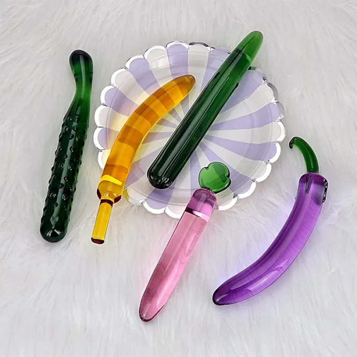 Simulation Vegetable Glass Anal Plug