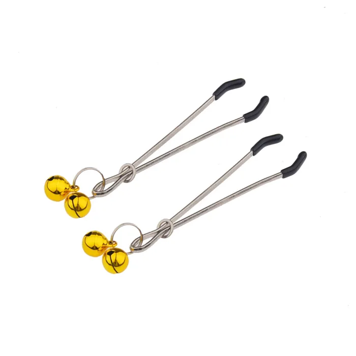 Metal Belt Ring Bell Nipple Teasing Stimulates Labia Clip