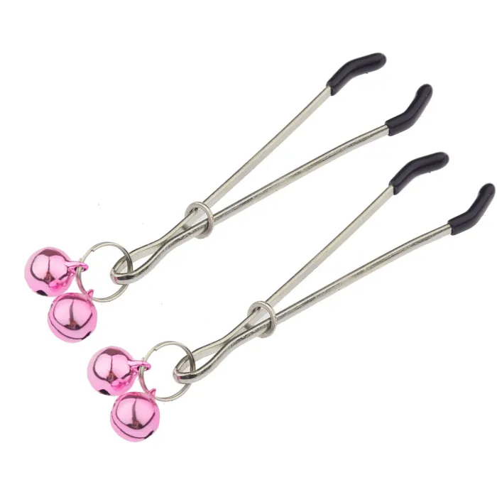 Metal Belt Ring Bell Nipple Teasing Stimulates Labia Clip