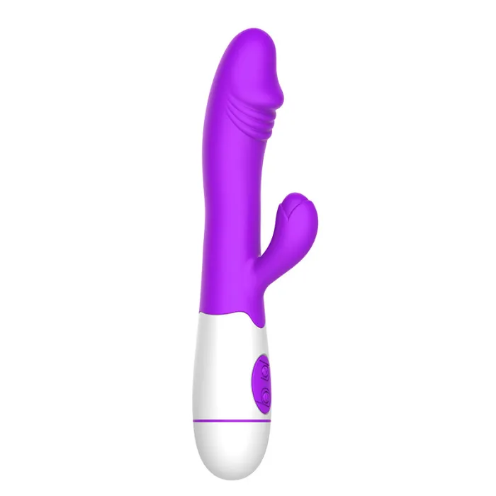 Dual Vibrator Clitoral Stimulator Vibrating Dildo