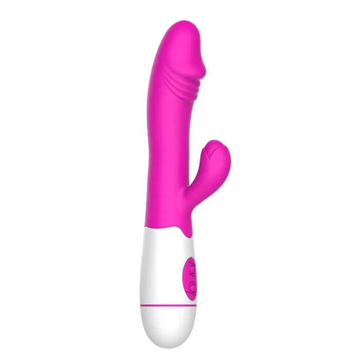 Dual Vibrator Clitoral Stimulator Vibrating Dildo
