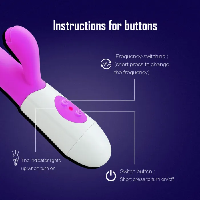 Dual Vibrator Clitoral Stimulator Vibrating Dildo