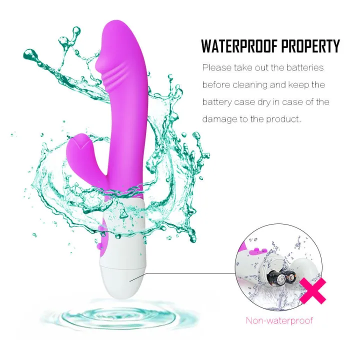 Dual Vibrator Clitoral Stimulator Vibrating Dildo