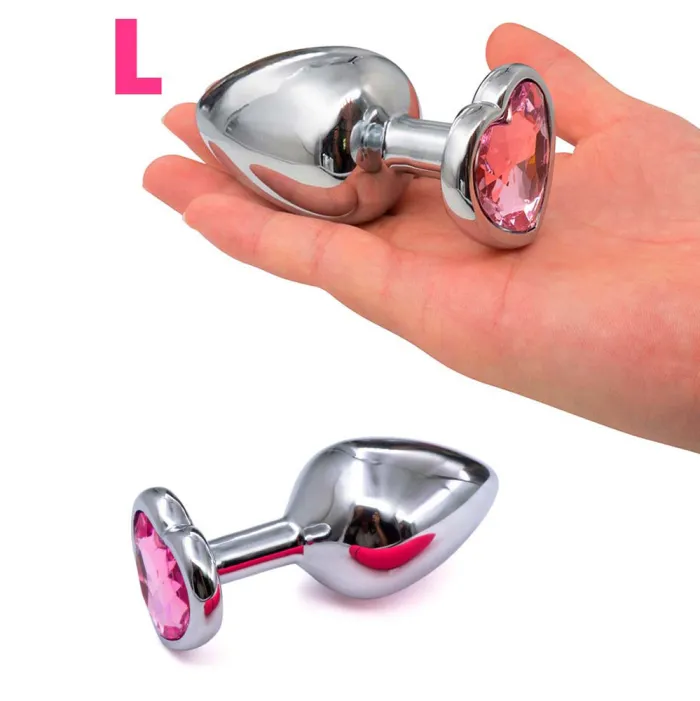 3pcs Diamond Butt Plug Anal Plug (Heart Shape)