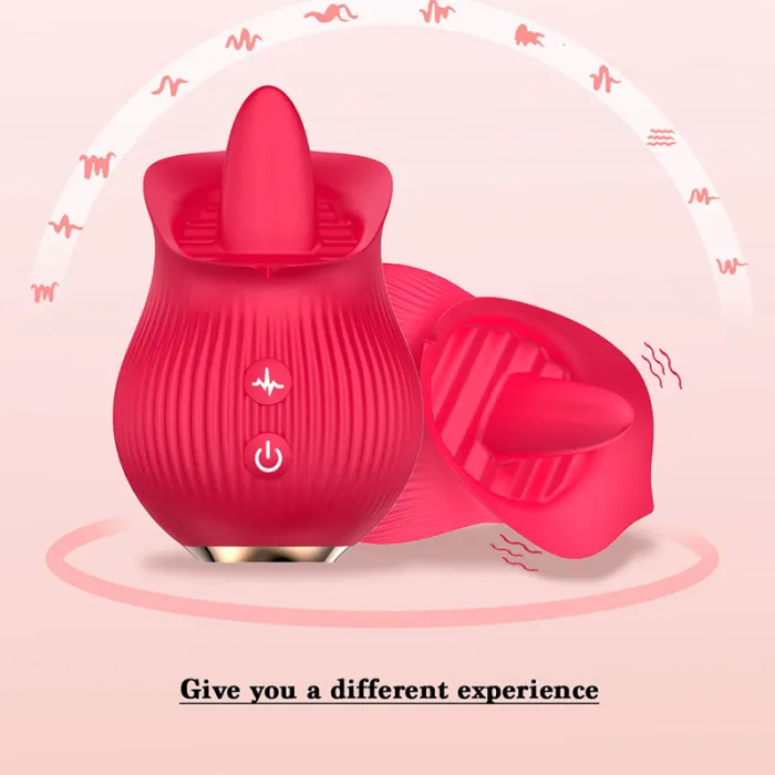 12 Frequency Tongue Flower Suck Vibrator