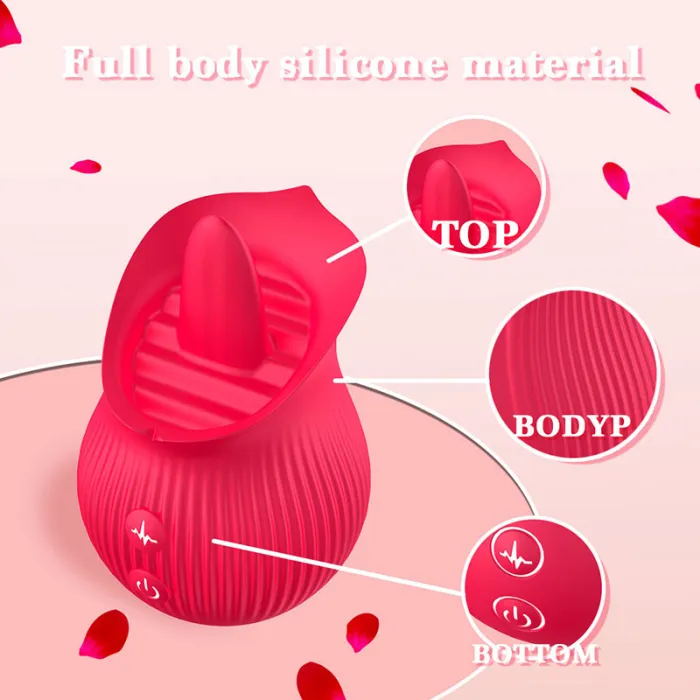 12 Frequency Tongue Flower Suck Vibrator