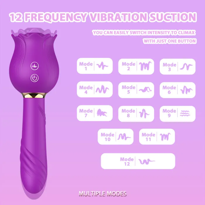 G-Spot Rose Tongue  Vibrator