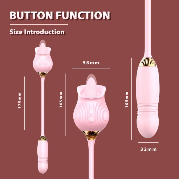 12 Frequency Tongue Rose Jumping Egg