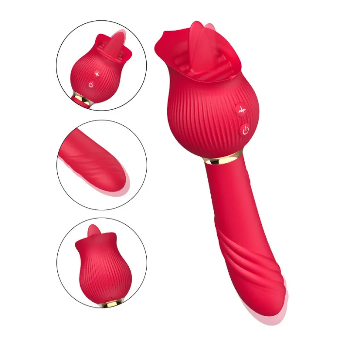 12 Frequency Tongue Rose Vibrator