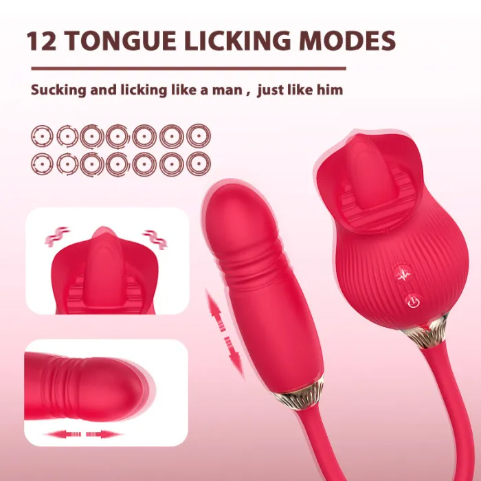 12 Frequency Tongue Rose Jumping Egg