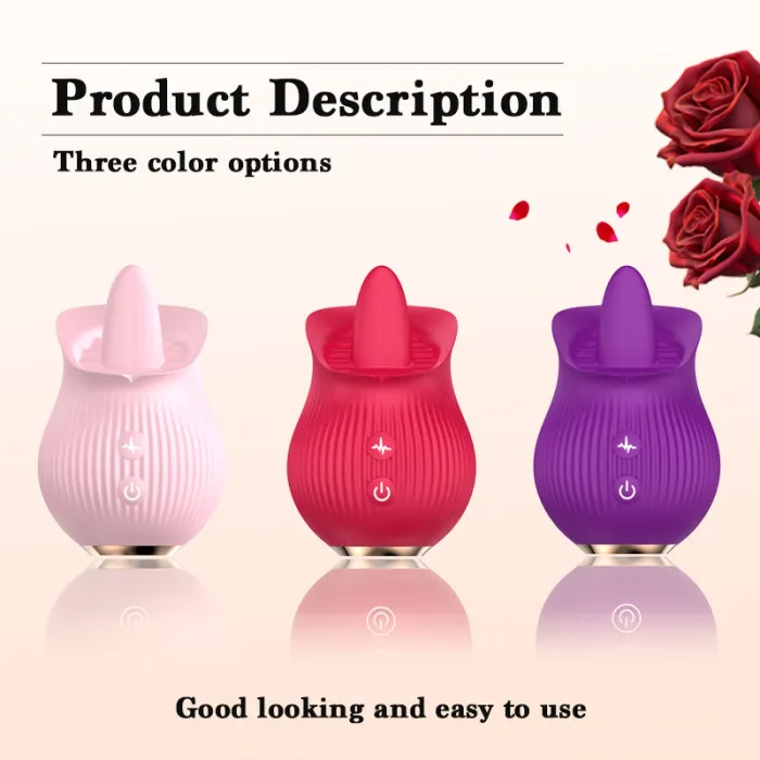12 Frequency Tongue Flower Suck Vibrator