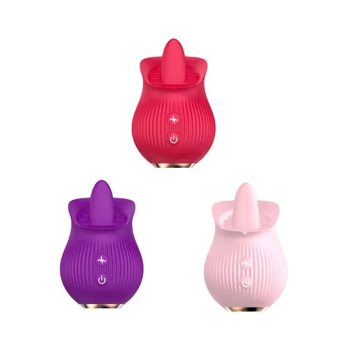 12 Frequency Tongue Flower Suck Vibrator
