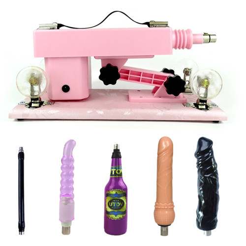 Make Love Pink Sex Machine with 3 Dildo