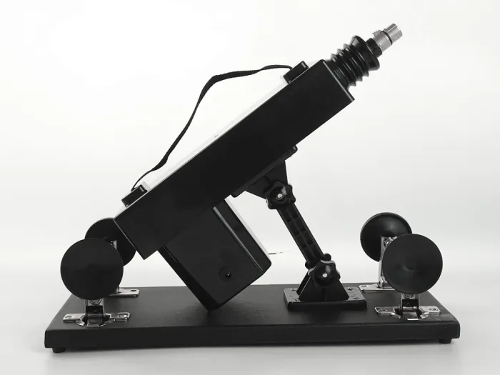 Black Adjustable Sex Machine with 4 Dildos
