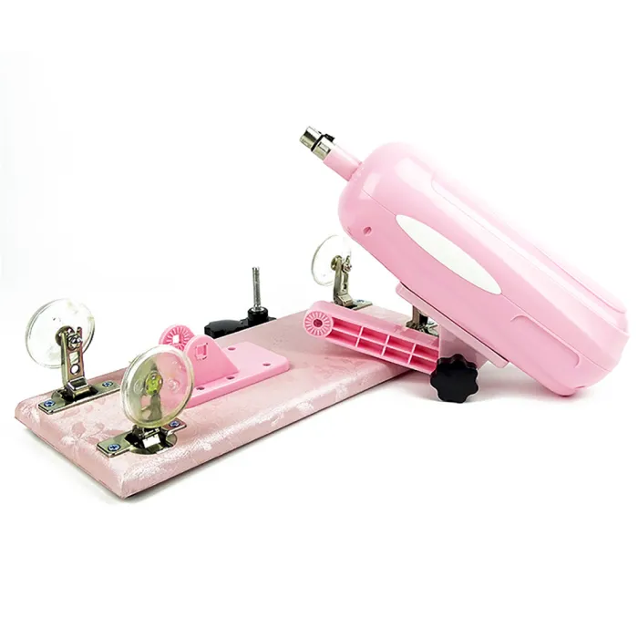 Automatic Pink Sex Machine with Attachment