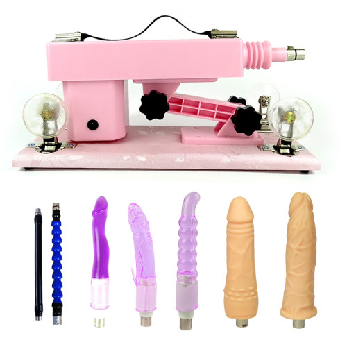 Make Love Pink Sex Machine With 5 Dildo