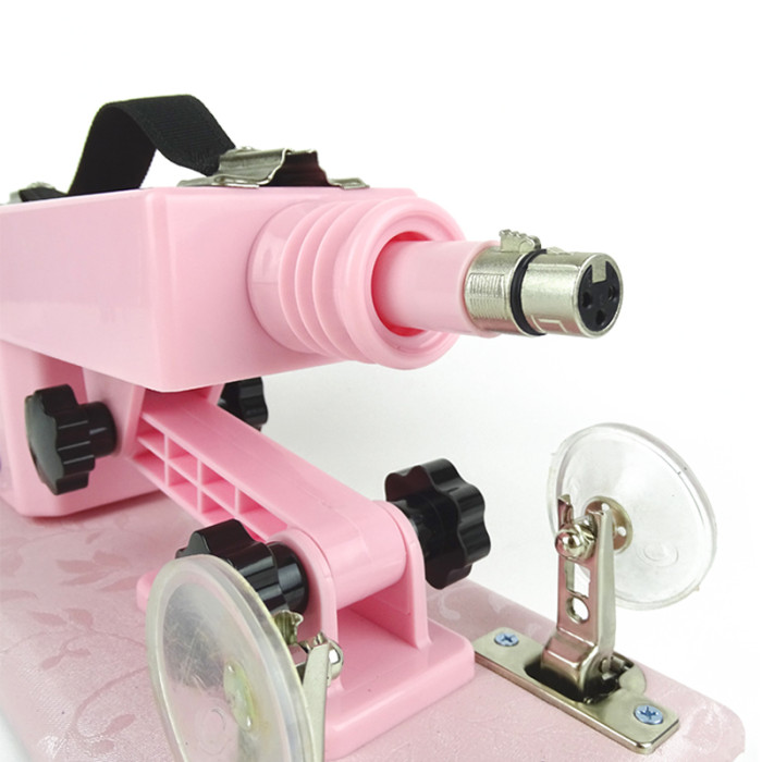 Masturbation Pink Sex Machine with 4 Dildos and 2 Extension Tube