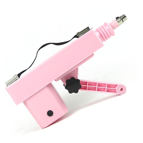 Adjustable Pink Sex Machine with 6 Dildos