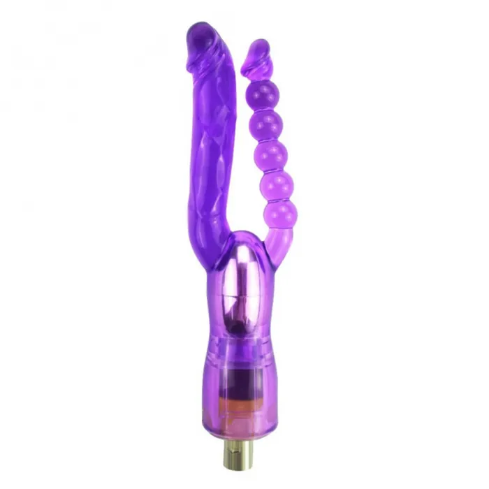 Pink Adjustable Sex Machine with 4 Dildos