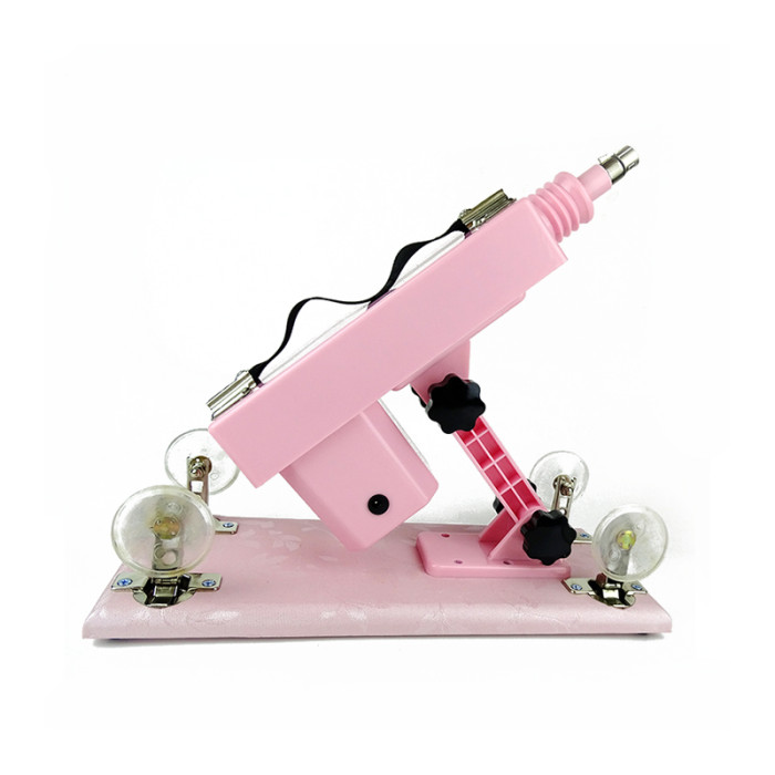 Pink Sex Machine with 3 Dildo and Extension Tube