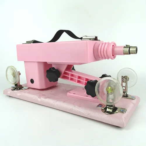 Pink Sex Machine with 5 Dildos for Women