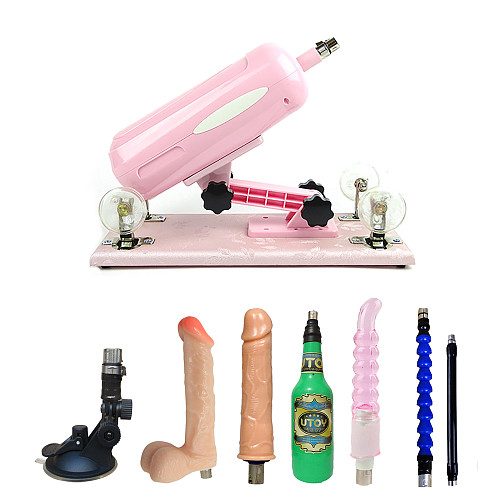 High Quality Pink Sex Machine Set