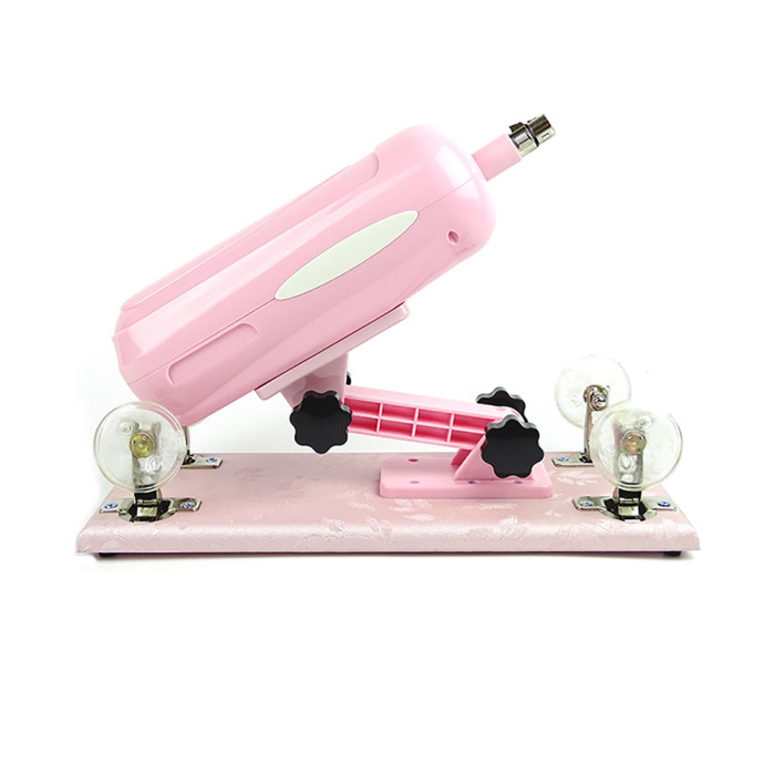 High Quality Pink Sex Machine with 5 Dildo