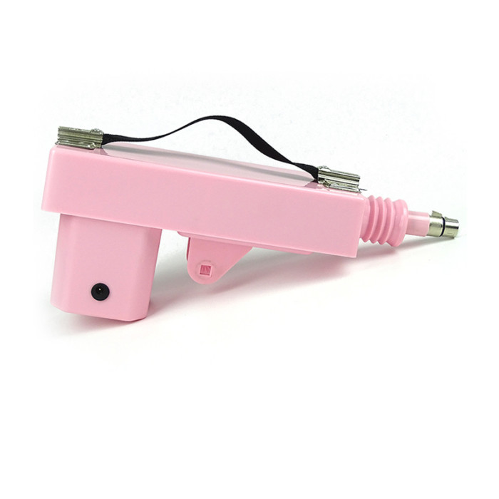 Double Penetration Pink Sex Machines with Attachments