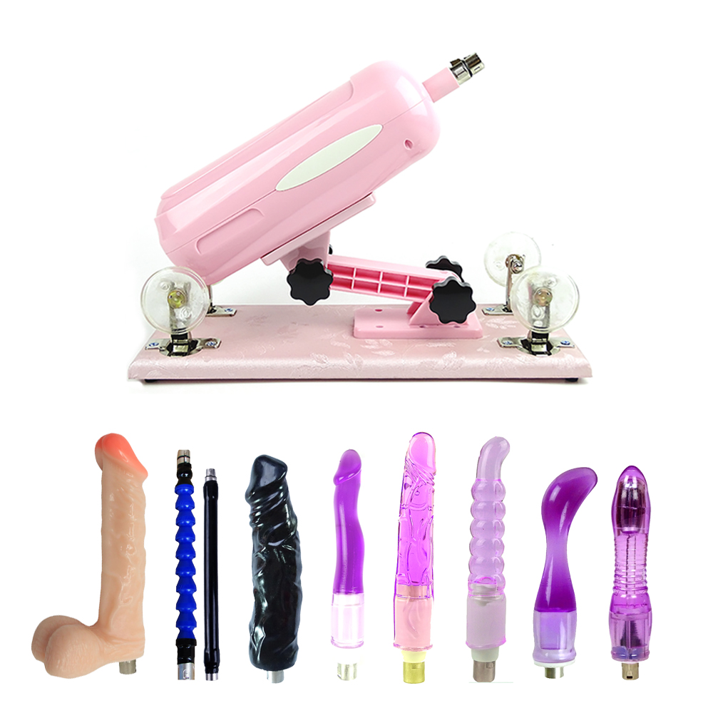 Pink Machine Ped Machine Automatic Pink Sex Machine with Attachment