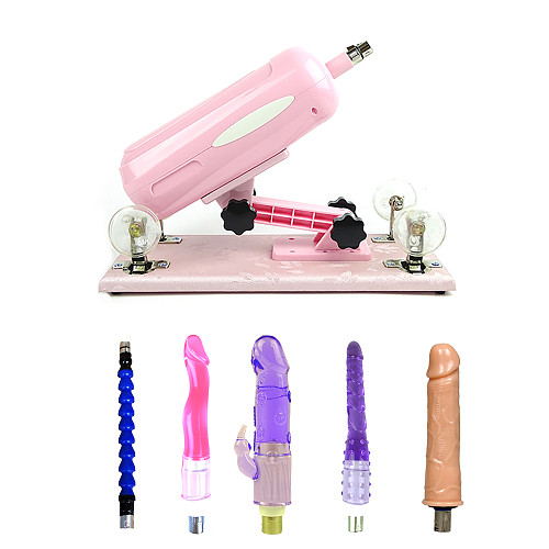 Make Love Pink Sex Machine with 3 Dildo