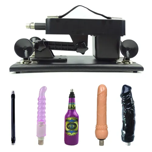 Make Love Black Sex Machine with 3 Dildo