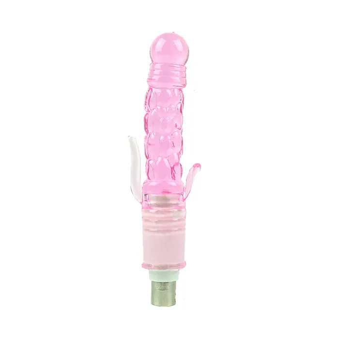 Masturbation Pink Sex Machine with 4 Dildos and 2 Extension Tube