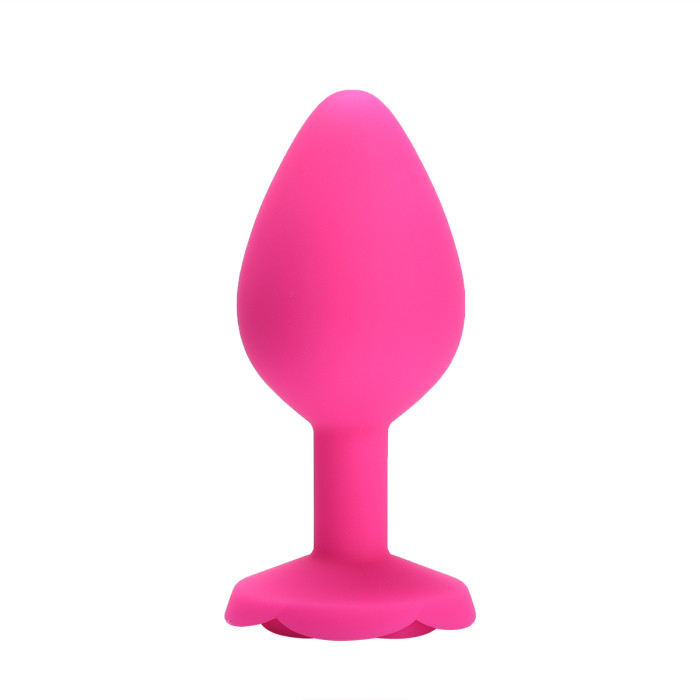 Rose Silicone Anal Plugs (L)