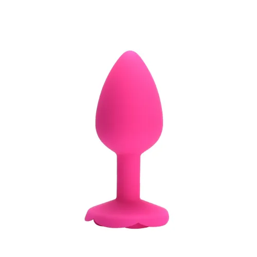 Rose Silicone Anal Plugs (S)