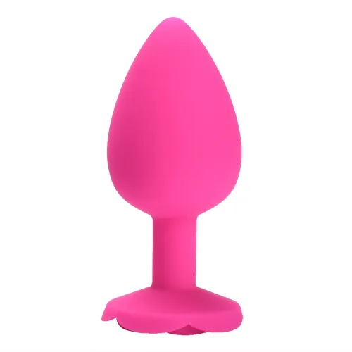Rose Silicone Anal Plugs (L)