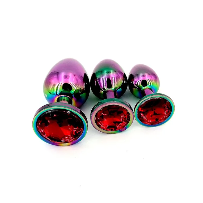 3pcs Colorful  Anal Plug Set