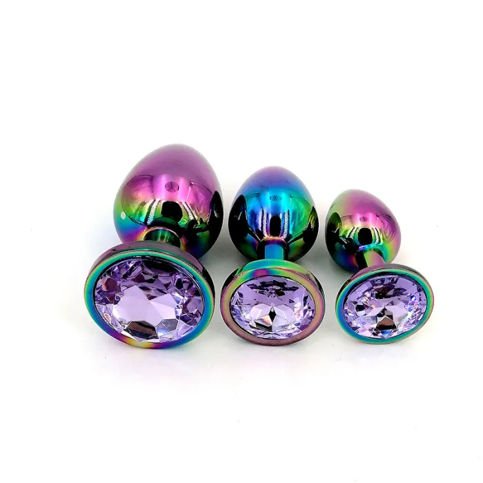 3pcs Colorful  Anal Plug Set
