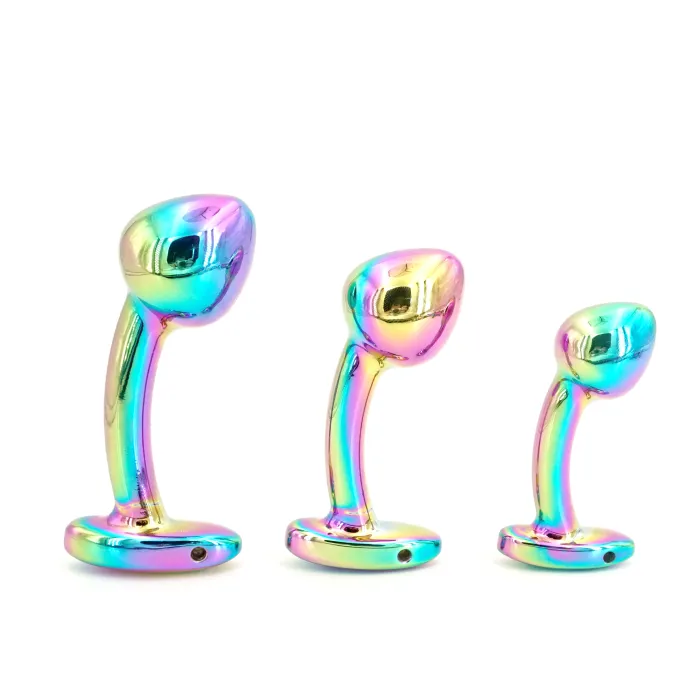 3pcs Mushroom Metal Anal Plug Set