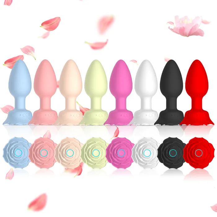 Wireless Remote Control Rose Anal Plug