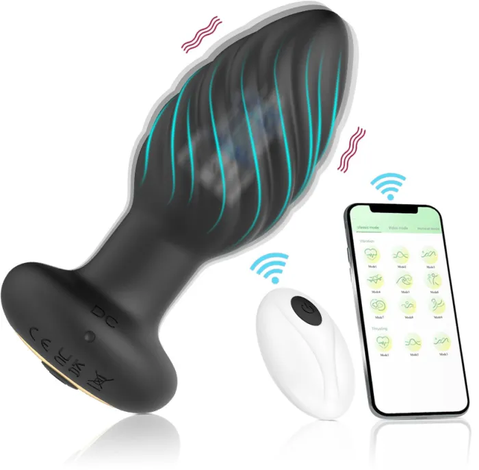 App Control / Wireless Screw Vibrating Anal Plug