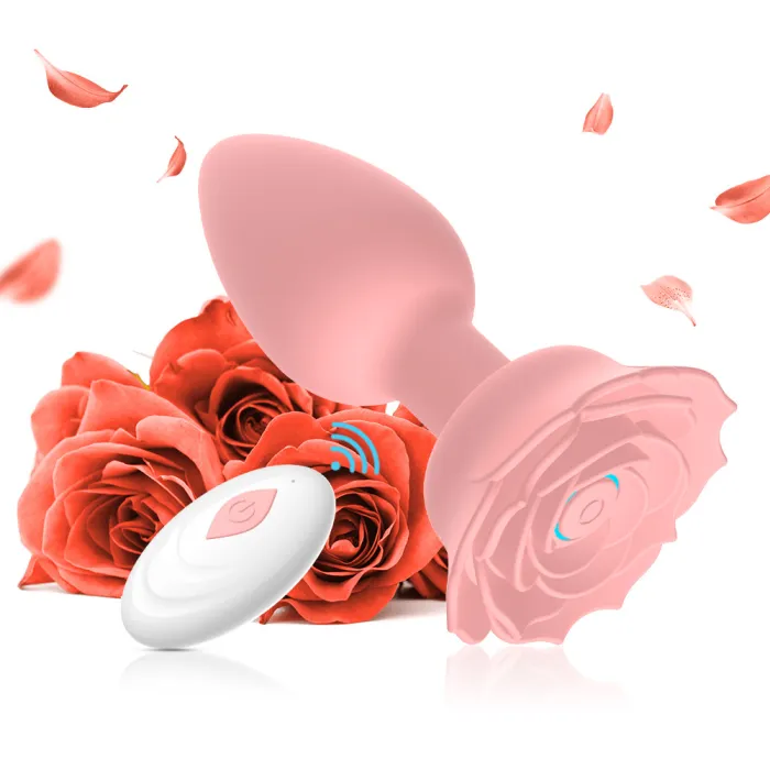 Wireless Remote Control Rose Anal Plug