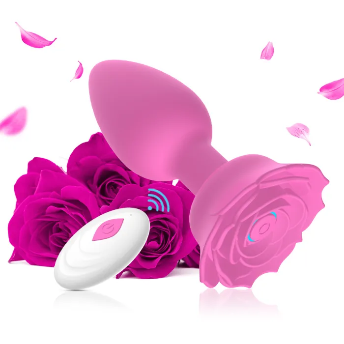 Wireless Remote Control Rose Anal Plug