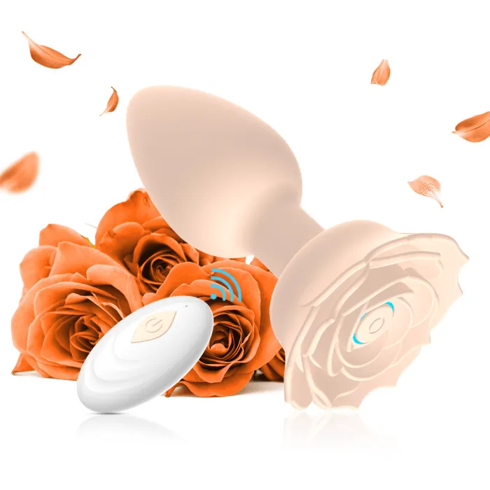 Wireless Remote Control Rose Anal Plug
