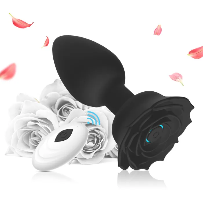 Wireless Remote Control Rose Anal Plug