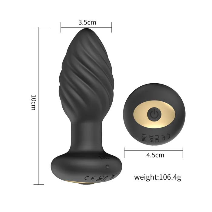 App Control / Wireless Screw Vibrating Anal Plug