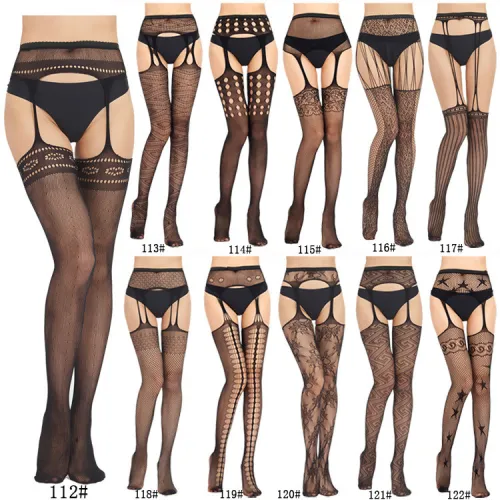 Lace Open-Clotch Stockings (Multi-Styles)