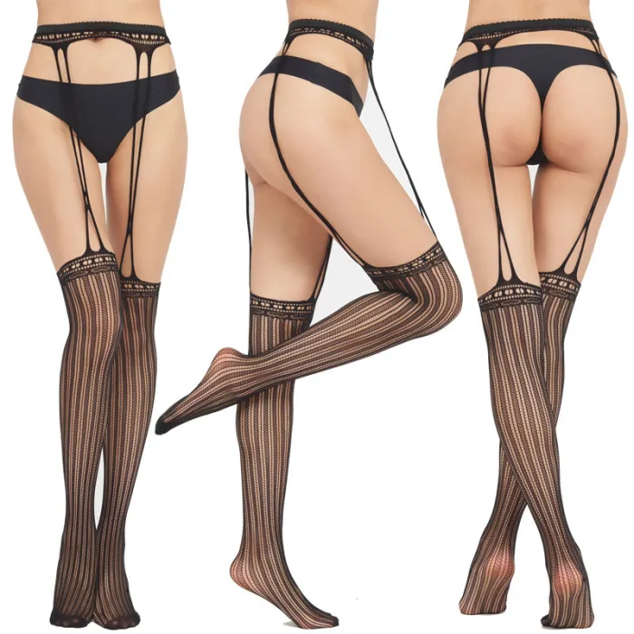 Lace Open-Clotch Stockings (Multi-Styles)