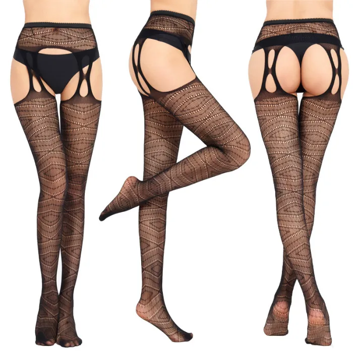 Lace Open-Clotch Stockings (Multi-Styles)