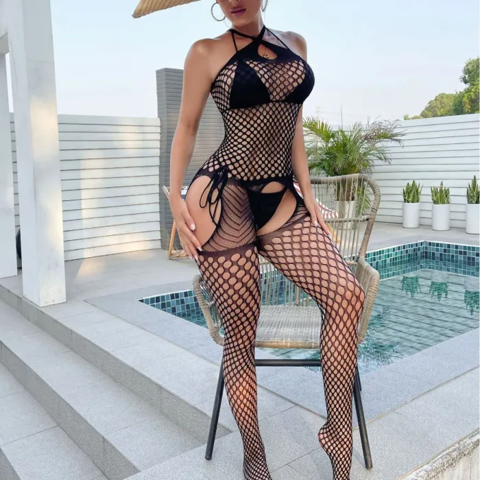 Cross Halter Halter Stockings